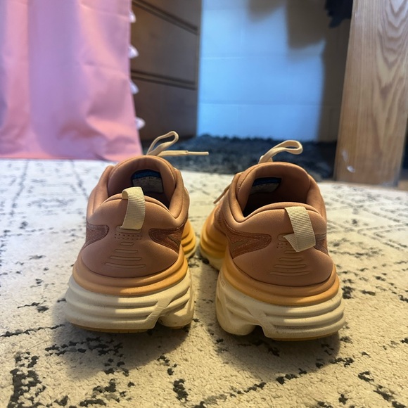 Hoka Women's Bondi 8 Pink Running Shoes - Picture 5 of 8